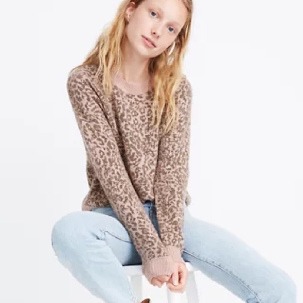Madewell Cheetah Print Sweater